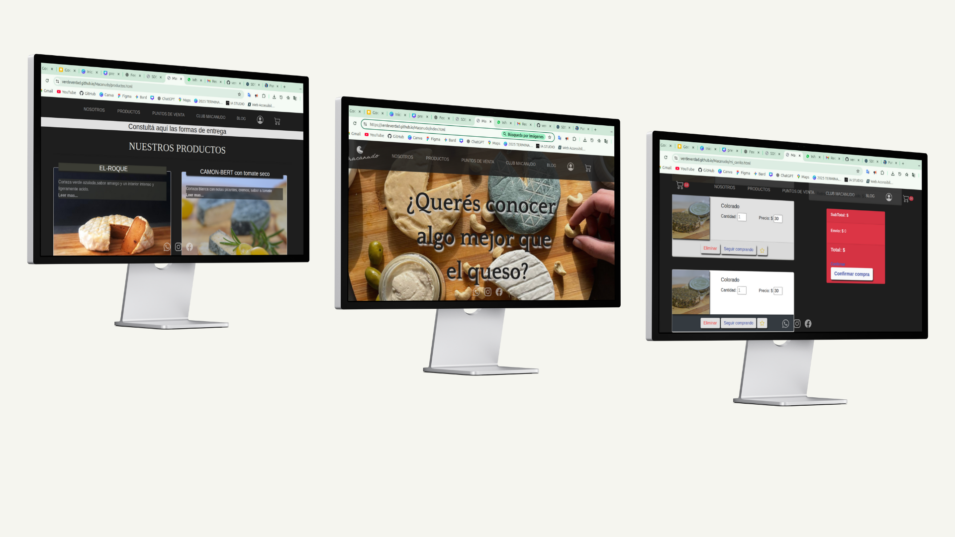 ejemplos en formato web